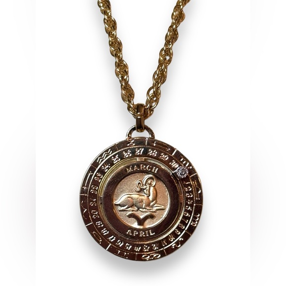 NWT Vintage 1979 Pierre Cardin Aries Pendant Necklace
